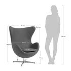 Кресло EGG Chair, 860 × 765 × 1094 мм, цвет латте - Фото 5