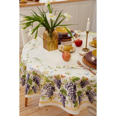 Скатерть «Этель» Provence, d=150±3 см, 100% хлопок, саржа 190 г/м²