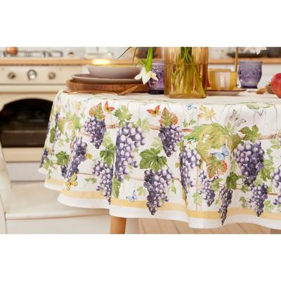 Скатерть «Этель» Provence, d=150±3 см, 100% хлопок, саржа 190 г/м²