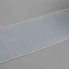 Шторная лента фиксированная сборка, органза, 10 см, 50±1 м, прозрачная - Фото 3