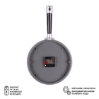 Часы настенные интерьерные для кухни "Сковорода", бесшумные, 25 х 43 см, белые, АА - Фото 2