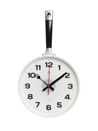 Часы настенные интерьерные для кухни "Сковорода", бесшумные, 25 х 43 см, белые, АА - Фото 3