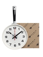 Часы настенные интерьерные для кухни "Сковорода", бесшумные, 25 х 43 см, белые, АА - Фото 8