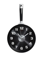 Часы настенные интерьерные для кухни "Сковорода", бесшумные, 25 х 43 см, чёрные, АА - Фото 3