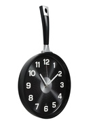 Часы настенные интерьерные для кухни "Сковорода", бесшумные, 25 х 43 см, чёрные, АА - Фото 4