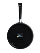 Часы настенные интерьерные для кухни "Сковорода", бесшумные, 25 х 43 см, чёрные, АА - Фото 6