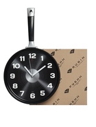 Часы настенные интерьерные для кухни "Сковорода", бесшумные, 25 х 43 см, чёрные, АА - Фото 8
