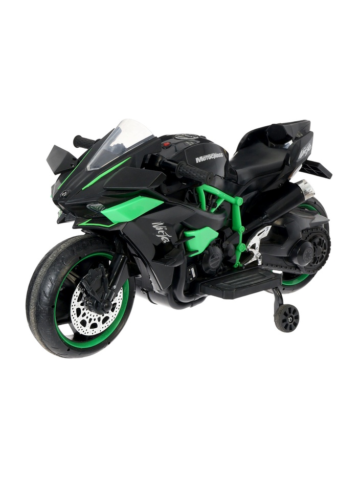 УЦЕНКА (царапины, после эксплуатации) Электромотоцикл «Спортбайк», активная ручка газа, 2 мотора, чёрный - Фото 1