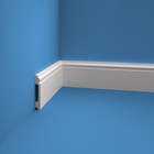 Плинтус пластиковый ударопрочный, 16×100×2000 мм, цвет белый - Фото 2