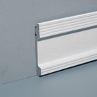 Плинтус пластиковый ударопрочный, 16×100×2000 мм, цвет белый - Фото 4