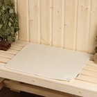 Набор для бани, шерсть 30%, полиэфир 70%, 3 предмета: шапка, рукавица, коврик, «Добропаровъ» - Фото 4