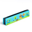 Губная гармошка «Курочка», размер 2×13×3 см, бирюзовая - Фото 2