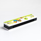 Губная гармошка «Курочка», размер 2×13×3 см, цвет белый - Фото 4