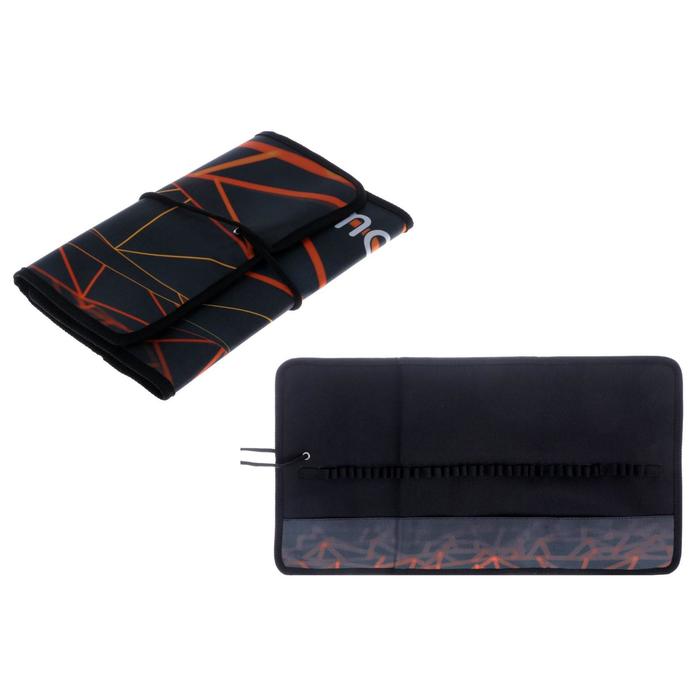 Пенал-скрутка мягкий 220 х 430 мм, на шнуровке, на 37 предметов, ПНШ-1 "Оранжевый вектор" - Фото 1