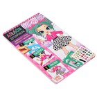 Книга с наклейками и трафаретами «Альбом дизайнера. Стильные девчонки» - Фото 6