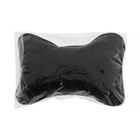 Подушка автомобильная косточка, на подголовник, экокожа, 18×25 см, чёрный - Фото 4