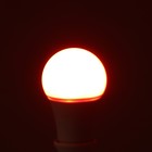 Лампа светодиодная RGB, с пультом , А60, 7 Вт, 560 Лм, Е27, 220 В - фото 9763223