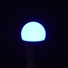 Лампа светодиодная RGB+W, с пультом , А60, 10 Вт, 800 Лм, Е27, 220 В - Фото 5