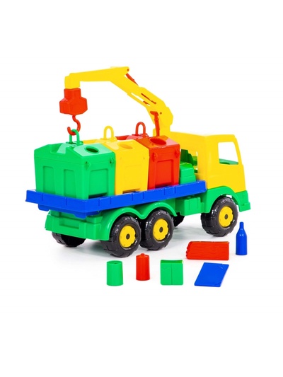 Машинка «Контейнеровоз», подвижный крюк, с аксессуарами
