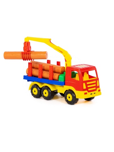 Машинка «Лесовоз», с брёвнами