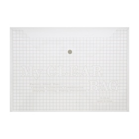 Папка-конверт на кнопке, А4, 180 мкм, Calligrata «Клетка», прозрачная (комплект 12 шт) Папка-конверт на кнопке, А4, 180 мкм, Calligrata «Клетка», прозрачная (комплект 12 шт)