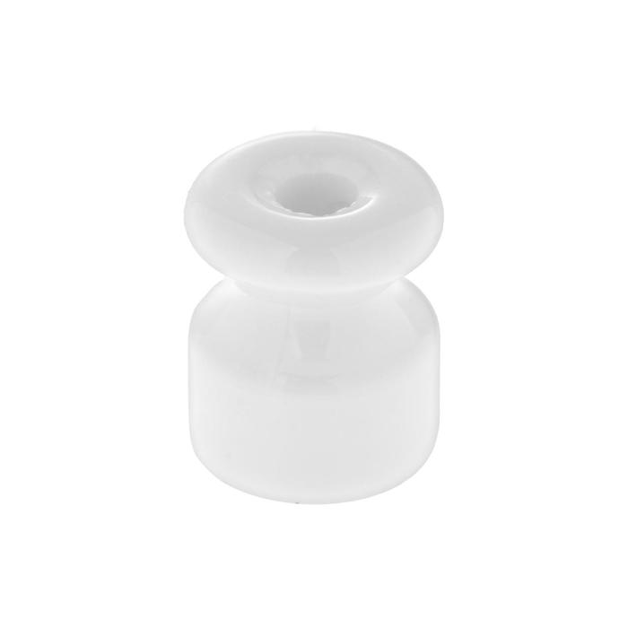 Изолятор керамический, 20x24 мм, цвет белый - Фото 1