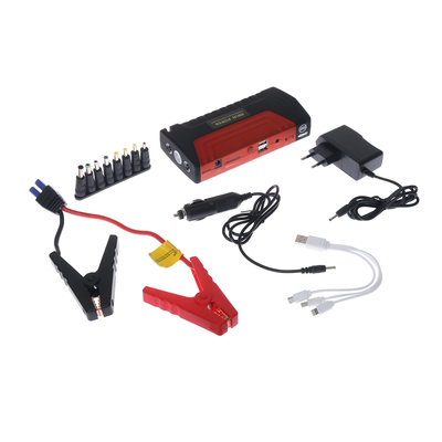Пуско-зарядное устройство 6000 мАч, 3 LED, 2USB, DC 12V,