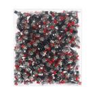 Выключатель-кнопка, 250 В, 2 А, ON-OFF, 2с, d=10.2 мм, без фиксации, металл, красная - Фото 3