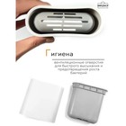 Ёршик для унитаза Доляна «Лилу», настенный, силиконовый, 4.3×9.5×36 см, белый - Фото 16