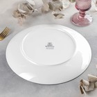 Тарелка фарфоровая обеденная Wilmax Scratch, d=28 см, цвет оранжевый - Фото 3