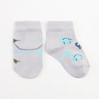 Носки Крошка Я "Динозавры", серый, 6-8 см - фото 22988487