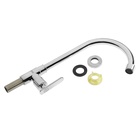 Моносмеситель ZEIN Z05, нержавеющая сталь, поворотный излив, хром - Фото 8