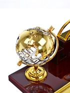 Набор настольный 6 в 1 (блок д/бумаг, подставка для печати, карандашница, часы, визитница, глобус) - Фото 15