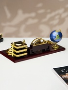 Набор настольный 6 в 1 (блок д/бумаг, подставка для печати, карандашница, часы, визитница, глобус) - Фото 3