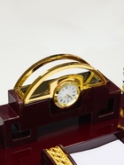 Набор настольный 6 в 1 (блок д/бумаг, подставка для печати, карандашница, часы, визитница, глобус) - Фото 4