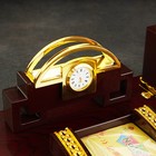 Набор настольный 6 в 1 (блок д/бумаг, подставка для печати, карандашница, часы, визитница, глобус) - Фото 10