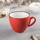Чашка фарфоровая кофейная Wilmax Splash, 190 мл, цвет красный - Фото 1