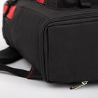 Рюкзак туристический, 65 л, отдел на молнии, наружный карман, цвет чёрный/красный - Фото 5