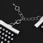 Чокер «Сетка» со стразами, цвет белый в чёрном, L=32см - Фото 3