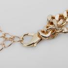 Колье "Цепь" с бусами, цвет белый в золоте ,L=45см - фото 24496621