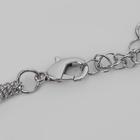 Кулон "Цепь" подвеска медальон, цвет серебро ,65см - фото 24532679