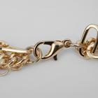 Колье "Цепь" ключик на нити, цвет белый в золоте ,L=55см - фото 25674245