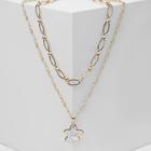 Колье «Цепь» элемент, звезда, цвет радужный в золоте ,L=45см  (артикул 6766358)  большой выбор товаров оптом и в розницу по низким ценам с доставкой