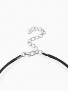 Чокер «Двойной» с нитью, сердечко, цвет бело-чёрный в серебре, L=32 см - Фото 3