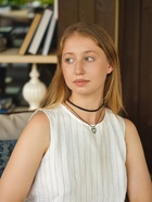 Чокер «Двойной» с нитью, сердечко, цвет бело-чёрный в серебре, L=32 см - Фото 2