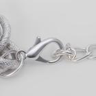 Колье "Цепь" двойные колечки, цвет серебра ,L=50см - фото 25631345