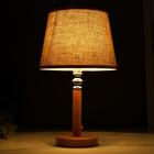 Лампа настольная 16391/1 E14 40Вт светлое дерево 22х22х37 см RISALUX - фото 24235710