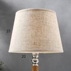 Лампа настольная 16391/1 E14 40Вт светлое дерево 22х22х37 см RISALUX - фото 24235713