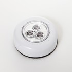 Ночник-пушлайт 3хLED белый 6,5х6,5х2,3 см RISALUX - Фото 3