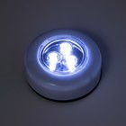 Ночник-пушлайт 3хLED белый 6,5х6,5х2,3 см RISALUX - Фото 4